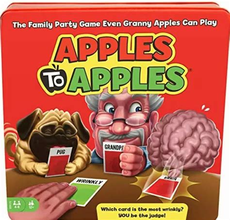 mattel apples to apples party box deluxe metal case|apple to apples party game.